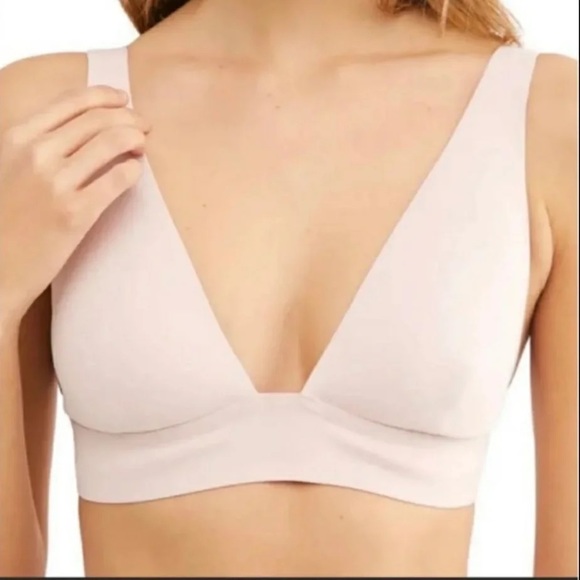 Free People Erin Scuba Bralette Mooncake Pink Size XS - Picture 5 of 7